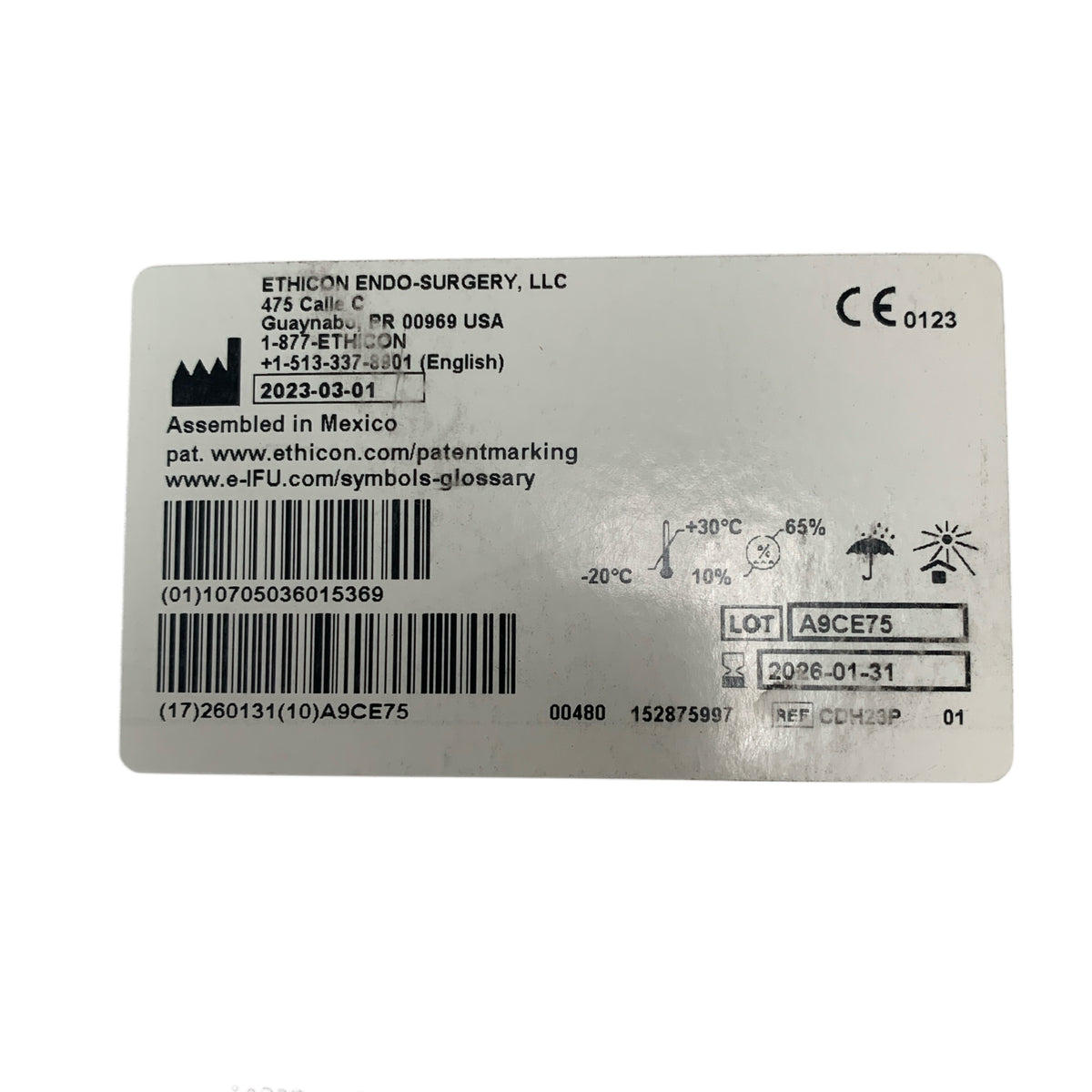 ETHICON CDH23P Echelon Circular Powered Stapler Gripping Surface Technology 3D Stapling Technology 23mm EXP 2026 01