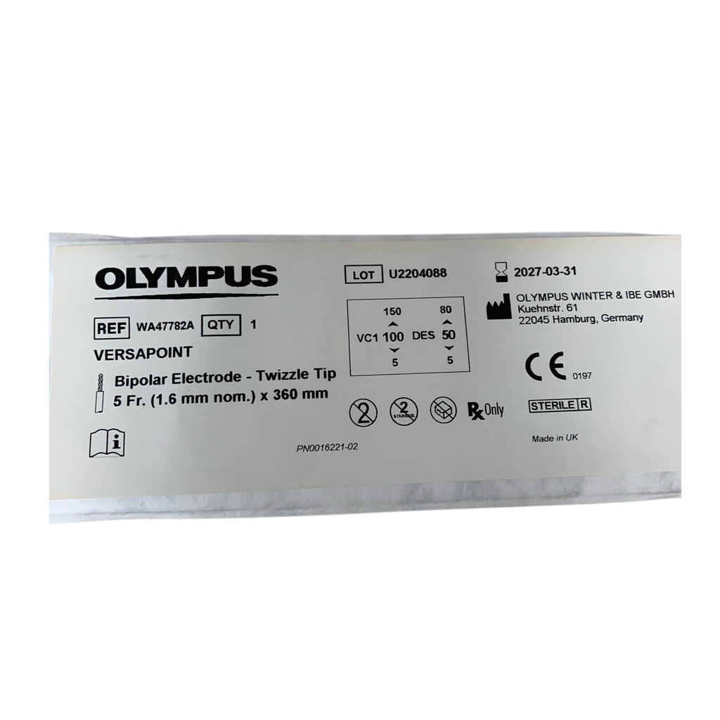 OLYMPUS REF WA47782A Versapoint Bipolar Electrode Twizzle Tip 5 Fr x 360 mm Exp 2027 03