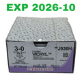 ETHICON REF J936H Coated VICRYL Polyglactin 910 Suture 3-0, PS-1 24mm Needle, 27" (70 cm), Box of 36, Exp.2026/10