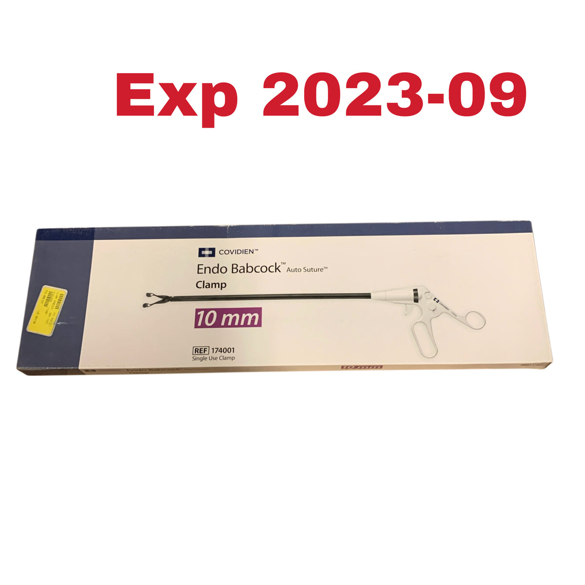 COVIDIEN 174001 Endo Babcock Auto Suture Clamp Single Use Clamp 10 mm EXP 2023 09