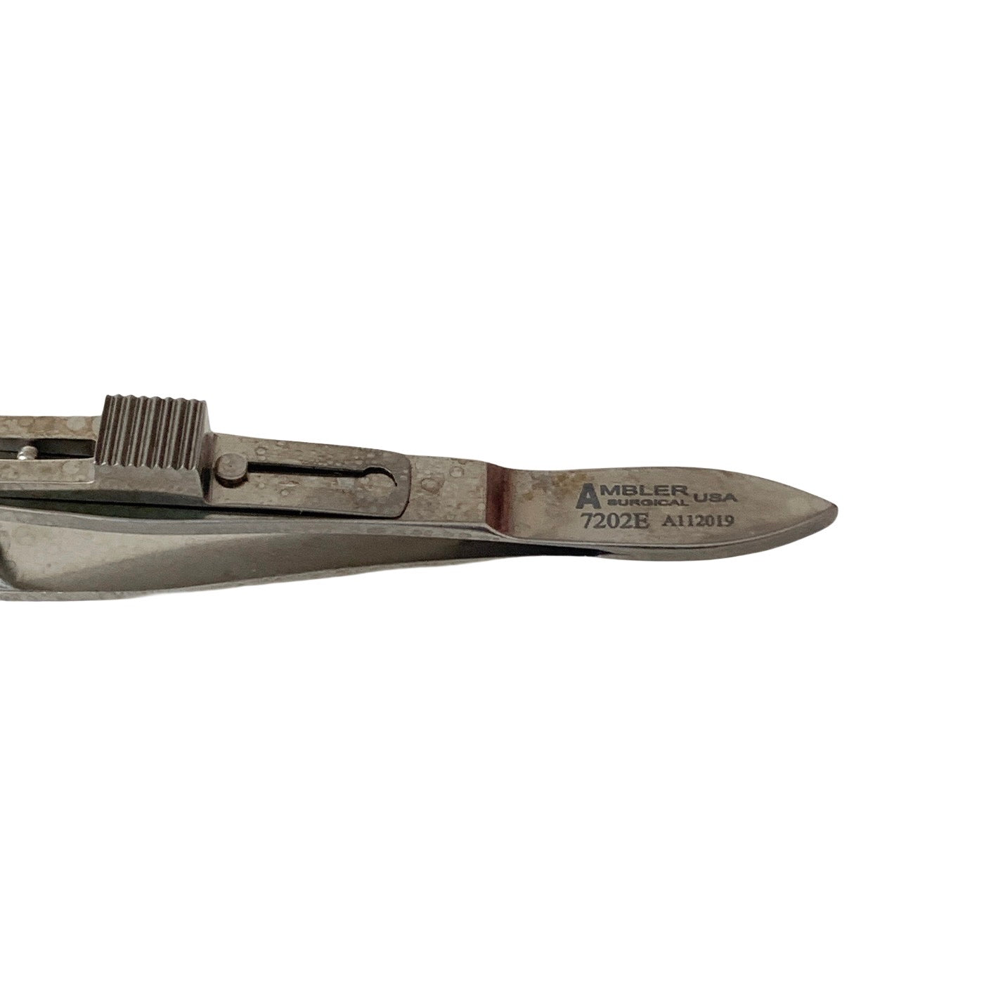 AMBLER REF 7202E Mueller/Putterman-type muscle forceps and clamp 3 3/4in concave 22.0mm jaws with 6 pins