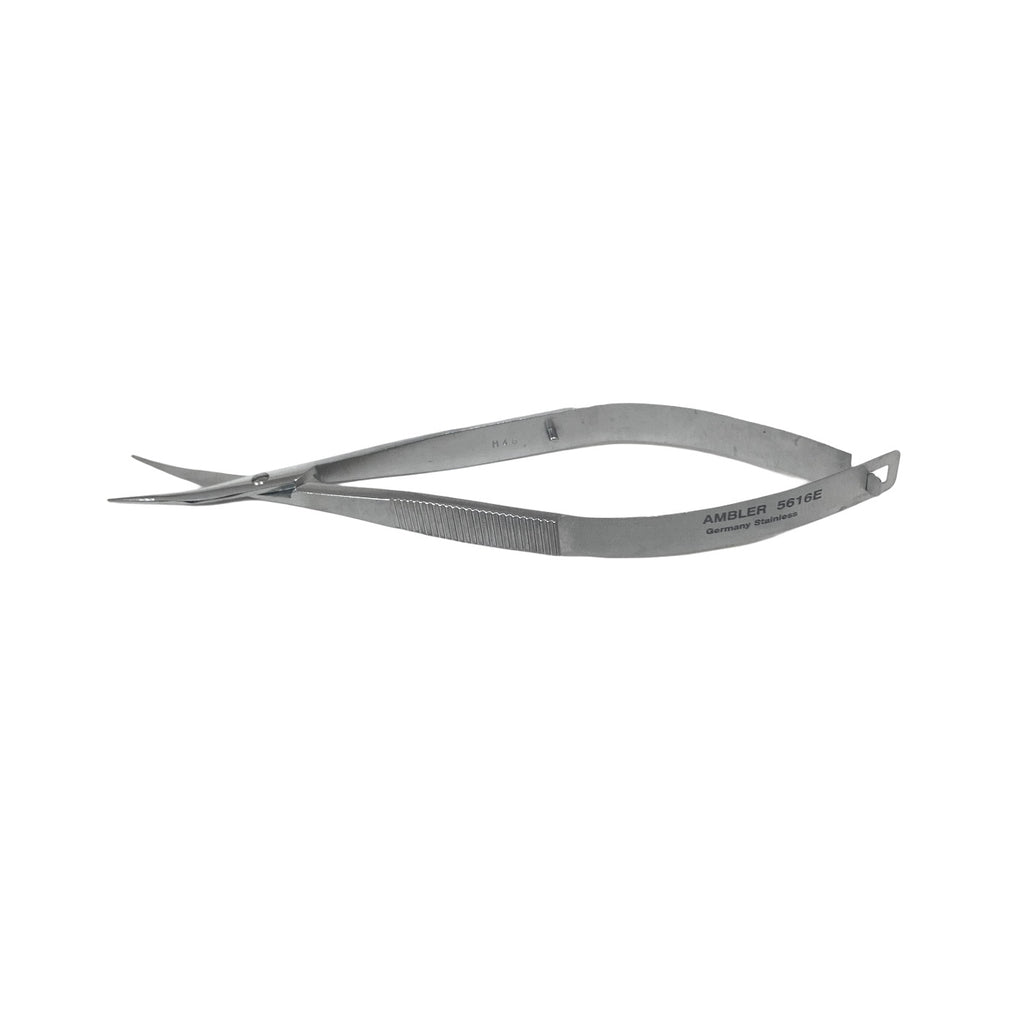 AMBLER REF 5616E Westcott tenotomy scissors 4 1/2'',curved right 19.0mm blades, blunt tips, flat hand