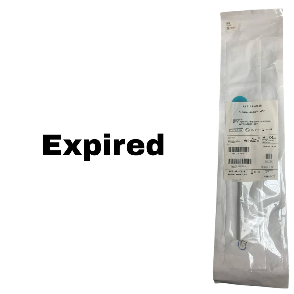 ARTHREX AR-4065S SutureLasso 45° Perforating Needle Cannula, EXP 2019-12