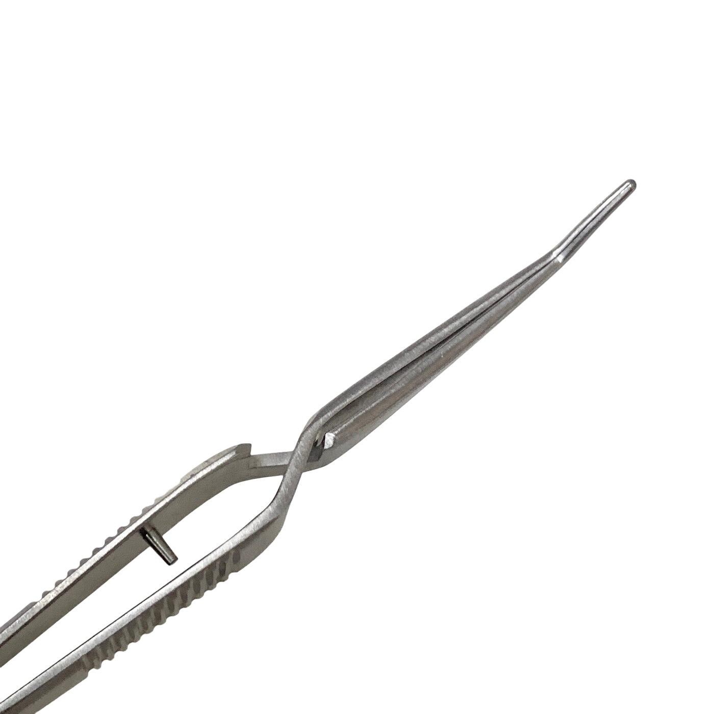 AMBLER REF 2557E Scleral plug forceps 4 1/8'',vaulted shafts, 3.5mm jaw spread