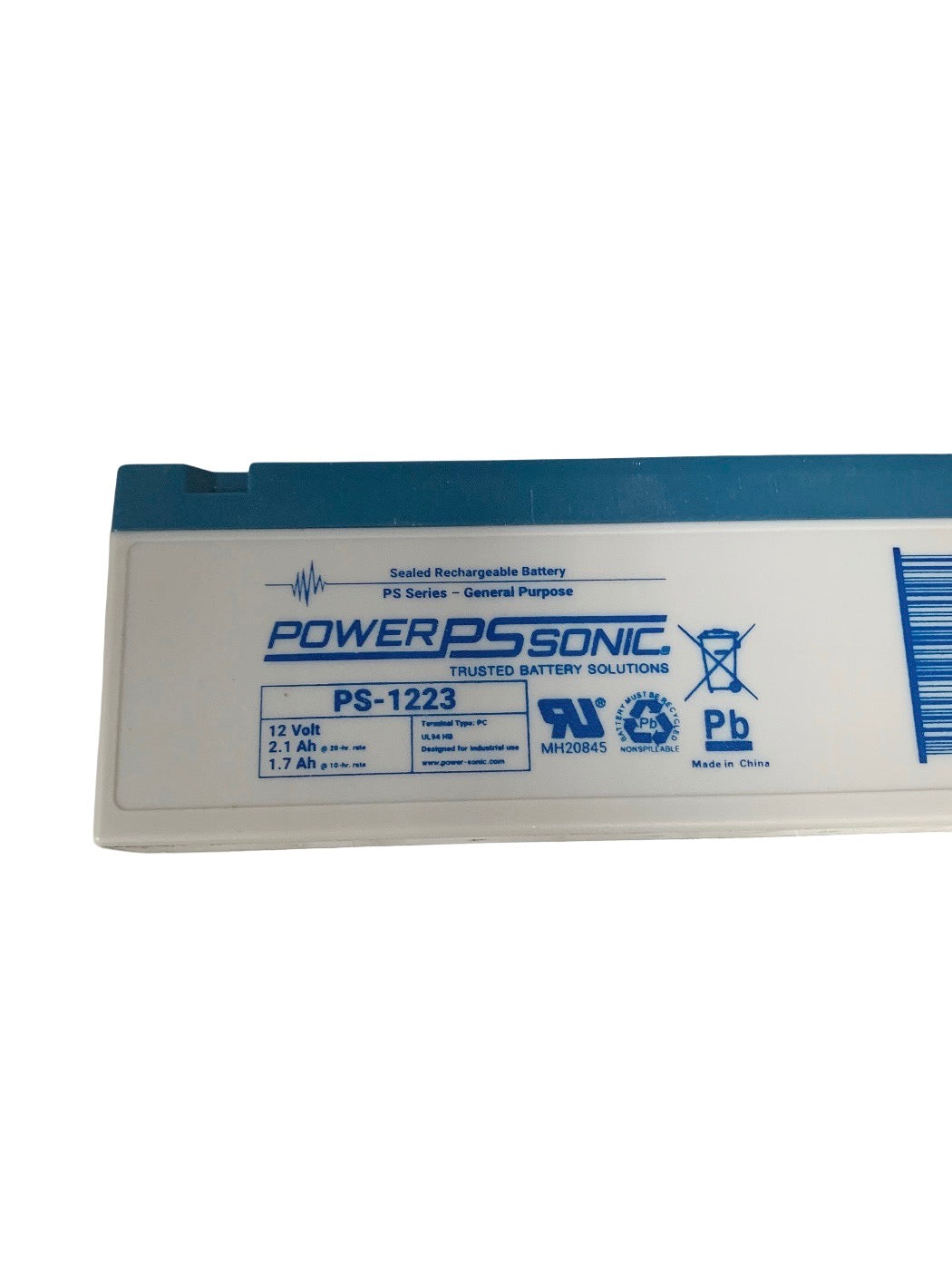 POWERSONIC PS-1223 12V 2.1Ah Sealed Rechargeable Lead Acid Battery – Open Box