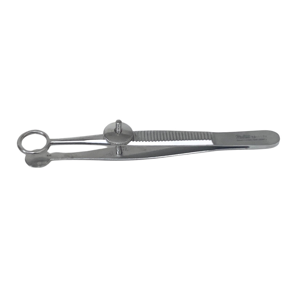 MILTEX REF 18-1170 AYER Chalazion Forceps, 3-5/8" (92mm), Fenestrated Jaw, Inside Ring Diameter 9mm, Solid Blade.