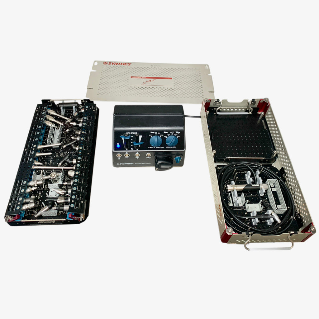 SYNTHES 05.001.000 Electric Pen Drive System Set With Handpiece, Attachments & Tray