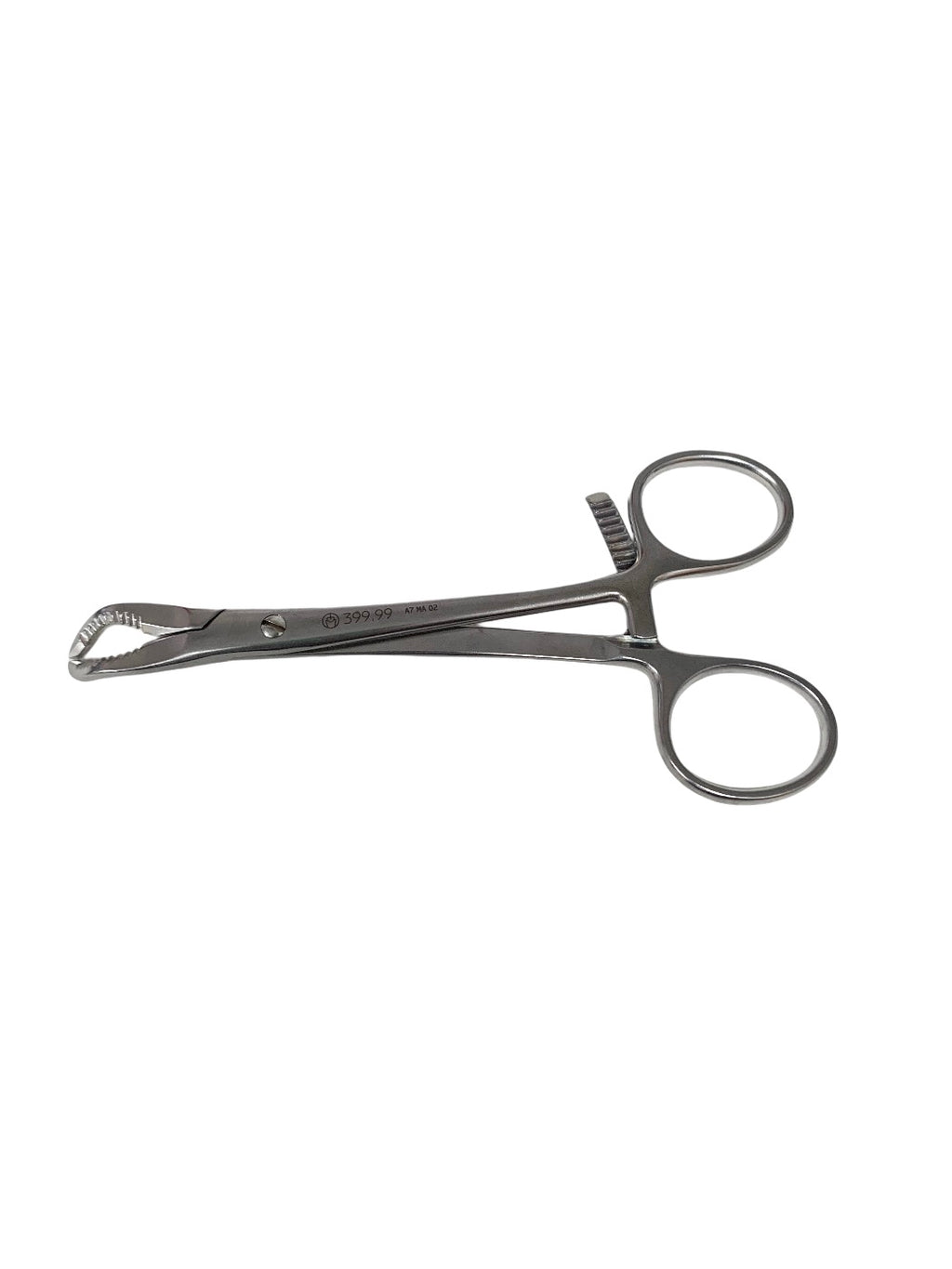 SYNTHES REF 399.99 Reduction Forceps, 144 mm Length, Ratchet, with Serrated Jaw