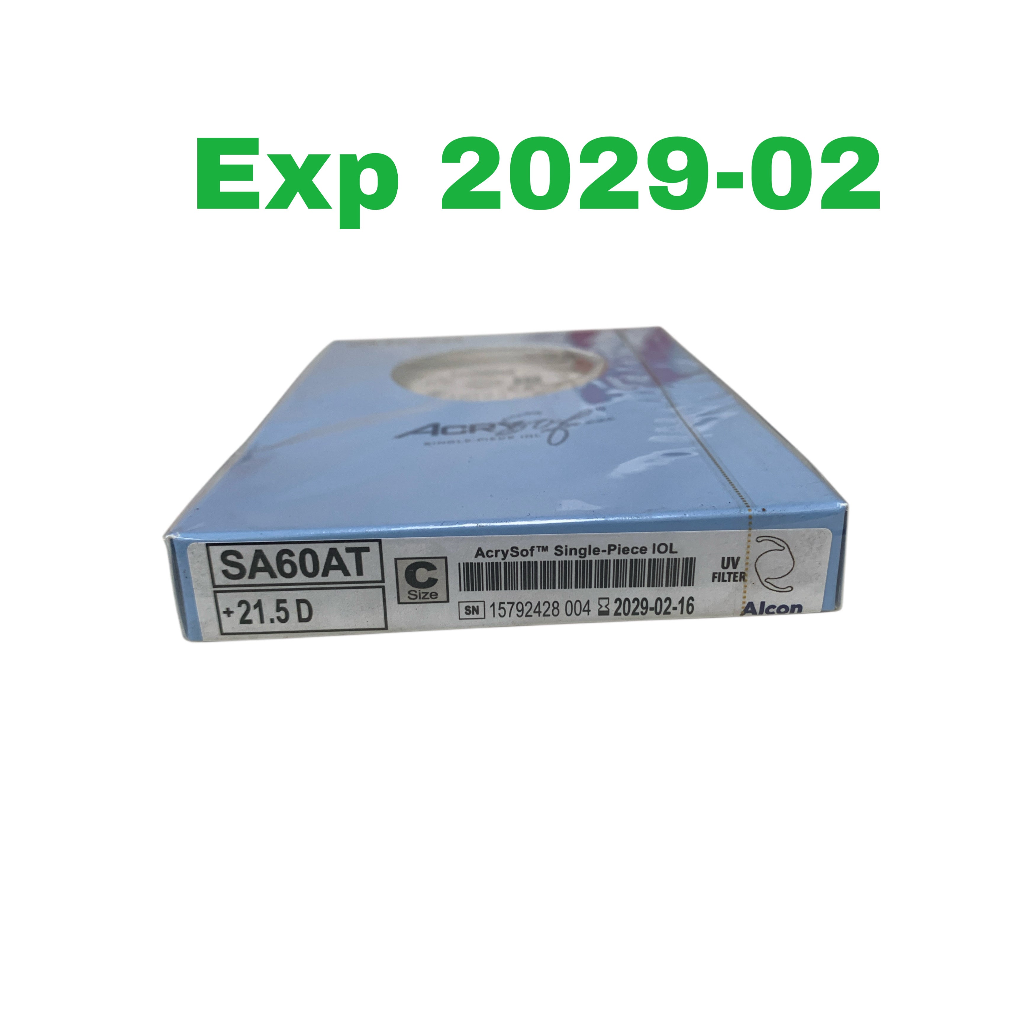 For Sale ALCON SA60AT +21.5 D, C Size ,AcrySof™ Single-Piece IOL EXP 2029-02