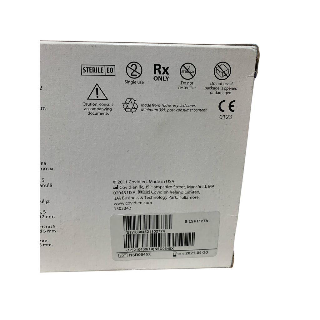 COVIDIEN SILSPT12TA SILS Port Flexible Port 5 mm-12 mm Exp 2021 04