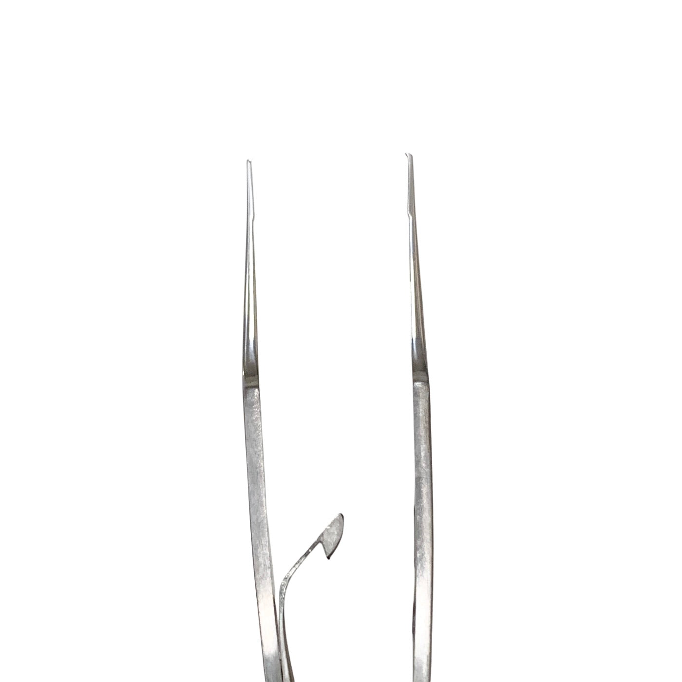 AMBLER REF 9542E Stern-Castroviejo fixation forceps 4 3/8'',0.5mm 1x2 teeth, with lock, flat 3-hole handle