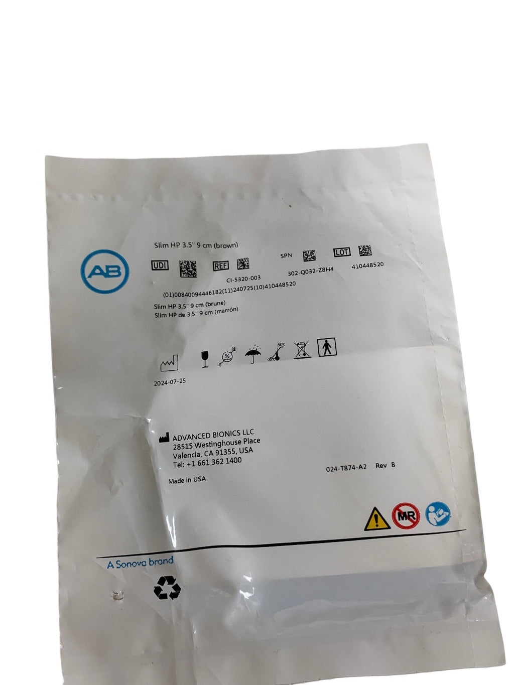 ADVANCED BIONICS CI-5320-003 Slim HP 3.5" 9 cm brown