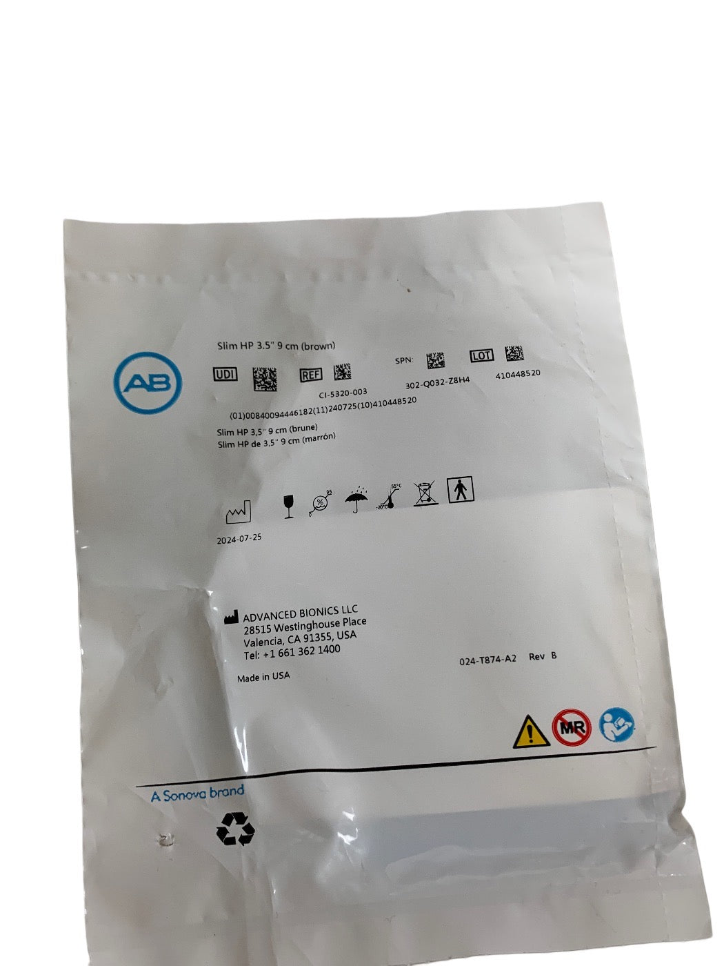 ADVANCED BIONICS CI-5320-003 Slim HP 3.5" 9 cm brown