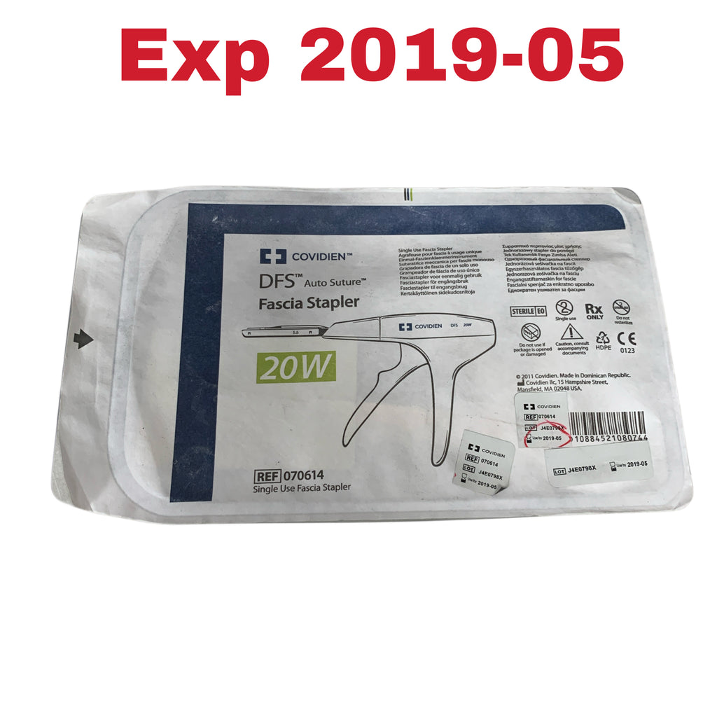 COVIDIEN 070614 DFS Auto Suture Fascia Stapler 20W Exp 2019 05