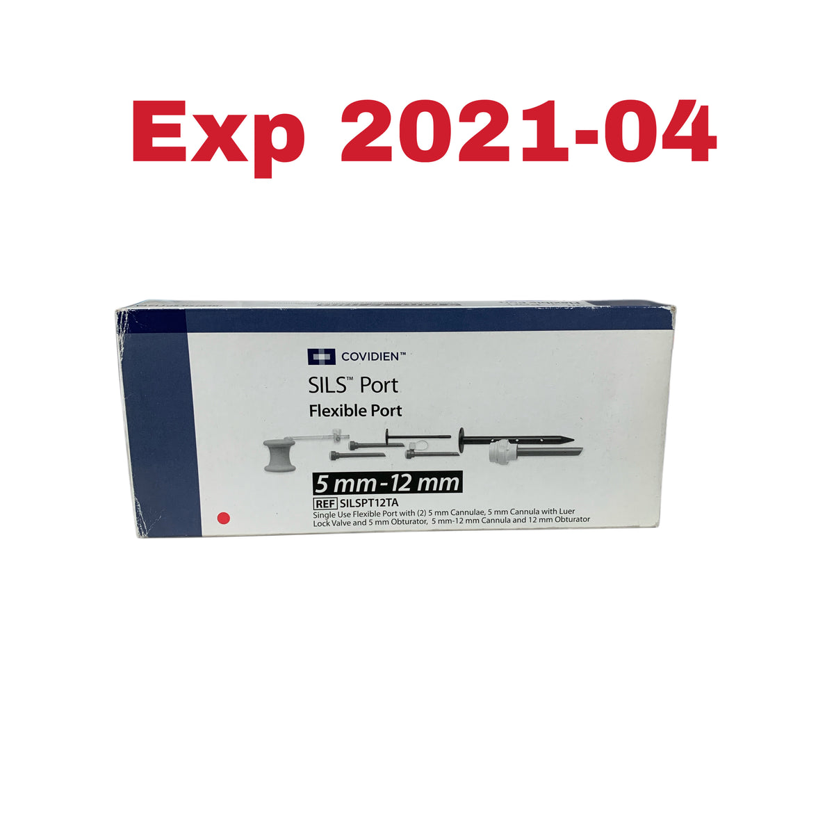 COVIDIEN SILSPT12TA SILS Port Flexible Port 5 mm-12 mm Exp 2021 04