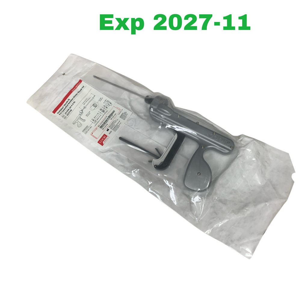 COOK MEDICAL G23748 Evolution® Shortie RL 9 Fr Controlled-Rotation Dilator Sheath Set EXP 2027-11