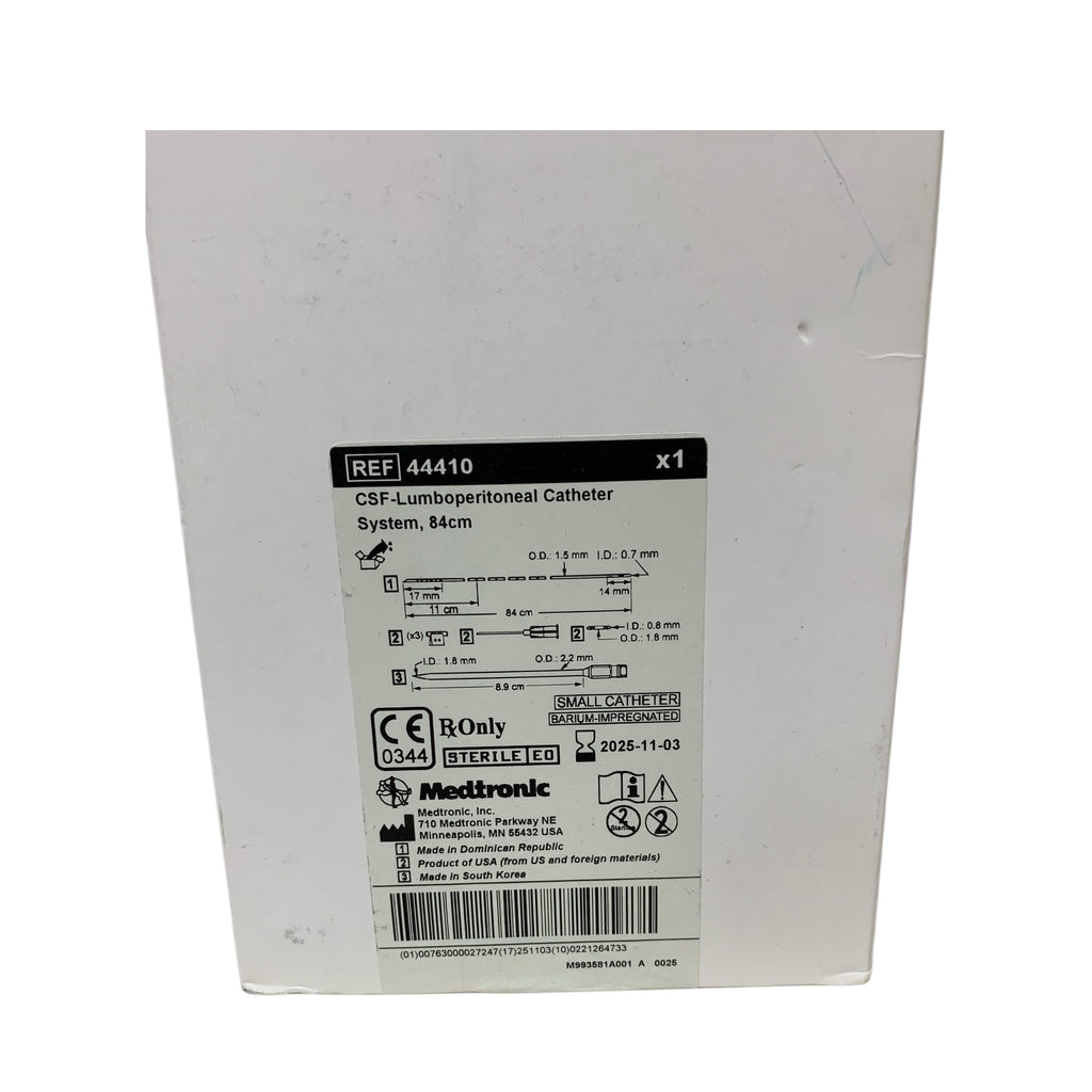 MEDTRONIC REF 44410 CSF-Lumboperitoneal Catheter System, 84cm, Exp. 2025/11