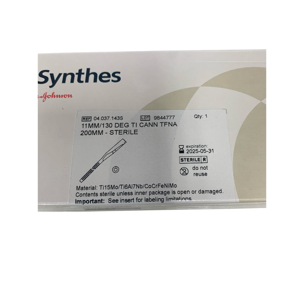 DEPUY SYNTHES 04.037.143S 11MM 130 DEG TI CANN TFNA 200MM EXP 2025 05
