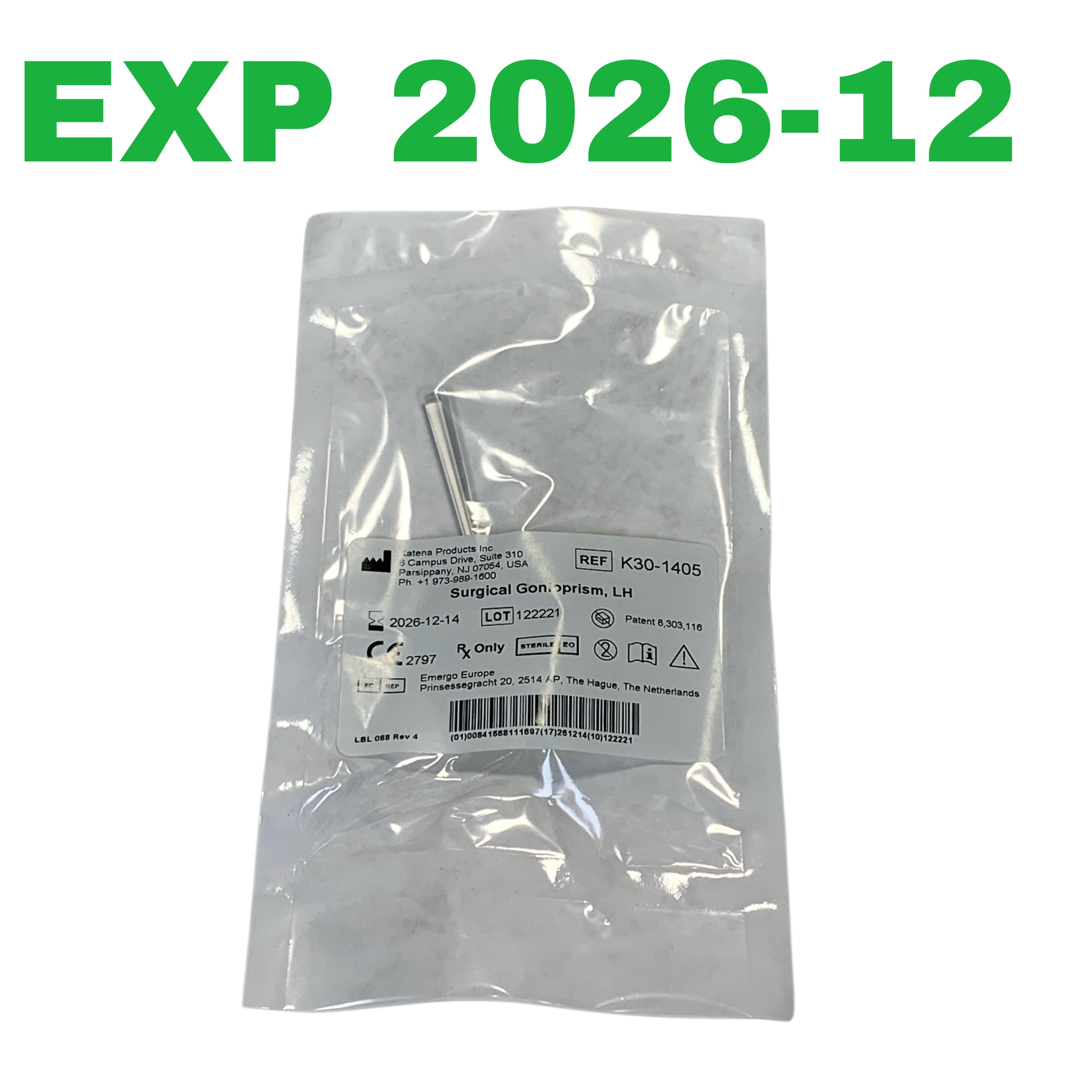 KATENA REF K30-1405 Surgical Gonioprism LH, Exp.2026/12