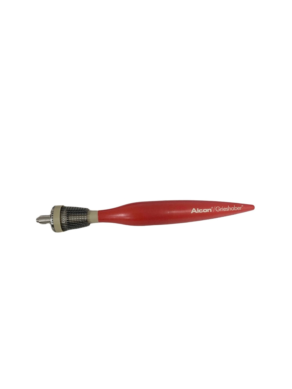 ALCON REF 712.00.41, Grieshaber REVOLUTION Handle, Red, With 3 Advanced DSP Forceps & Scissors Collection