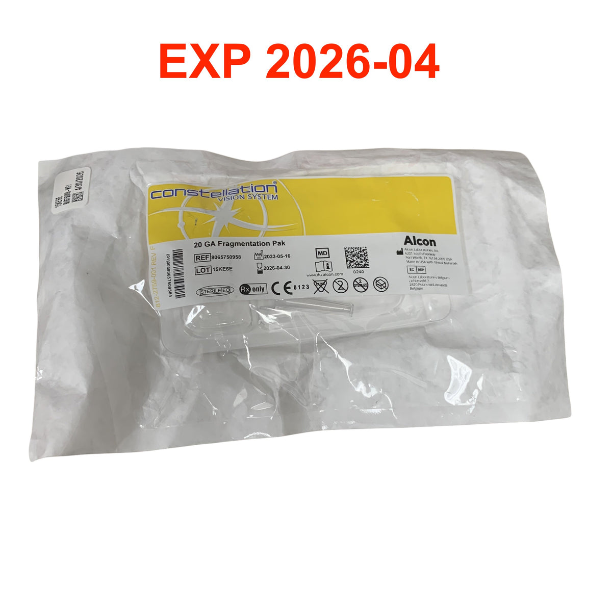 ALCON 8065750958 Constellation Vision System 20 GA Fragmentation Pak EXP 2026 04