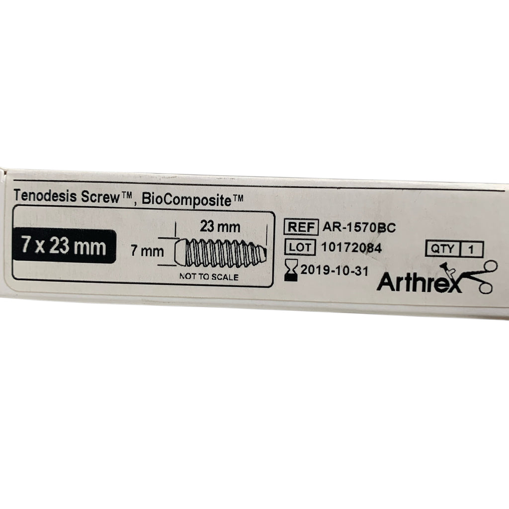 ARTHREX AR-1570BC Tenodesis Screw BioComposite 7 x 23 mm EXP 2019 10