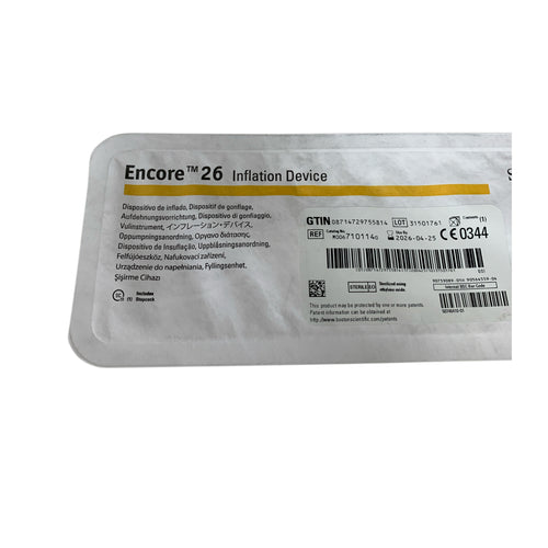 BOSTON SCIENTIFIC REF M0067101140 Encore 26 Inflation Device with 1 Stopcock, Exp.2026/04