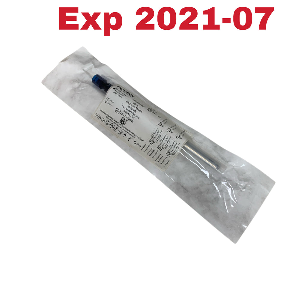 ARTHREX Reprocessed AR-8550RBE PROVISION Arthroscopic Abraders Burr Round 8 Flute red 5.5mm x 13cm Exp 2021 07