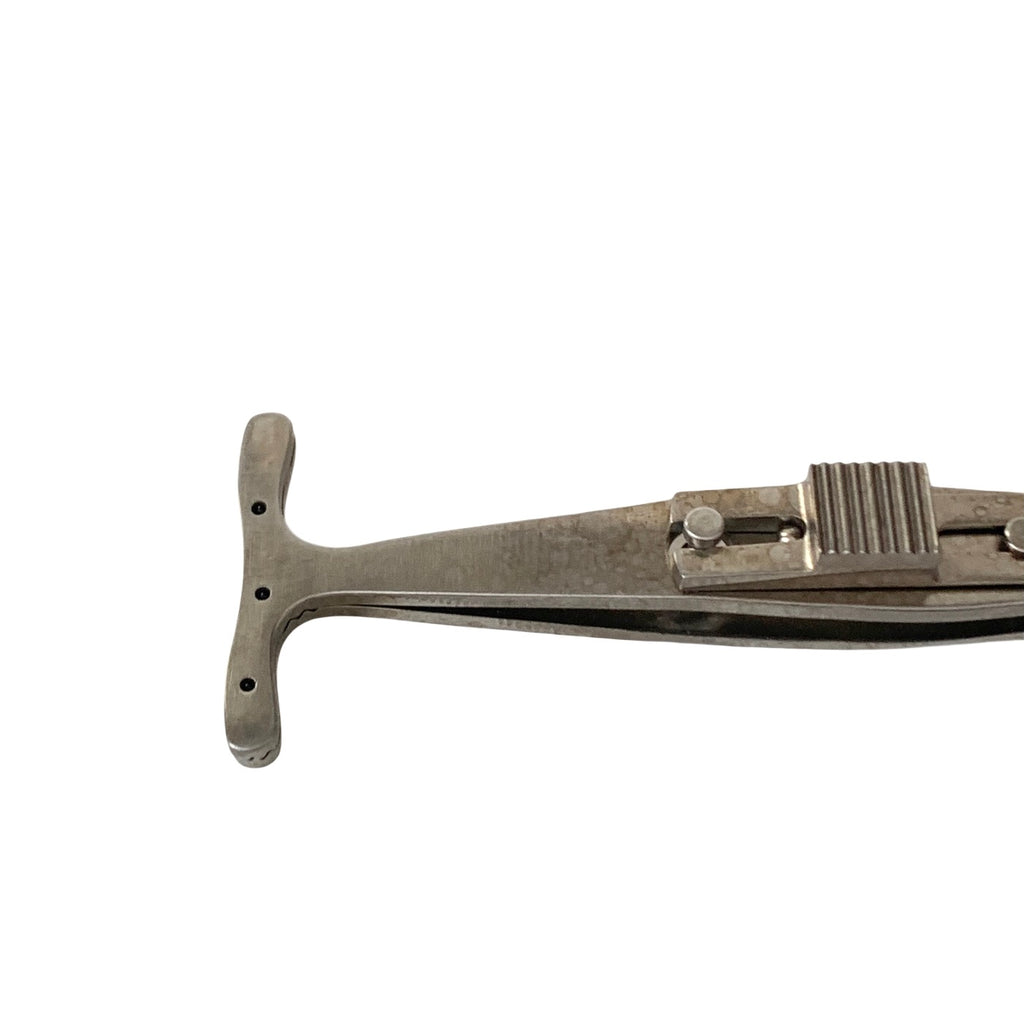 AMBLER REF 7202E Mueller/Putterman-type muscle forceps and clamp 3 3/4in concave 22.0mm jaws with 6 pins
