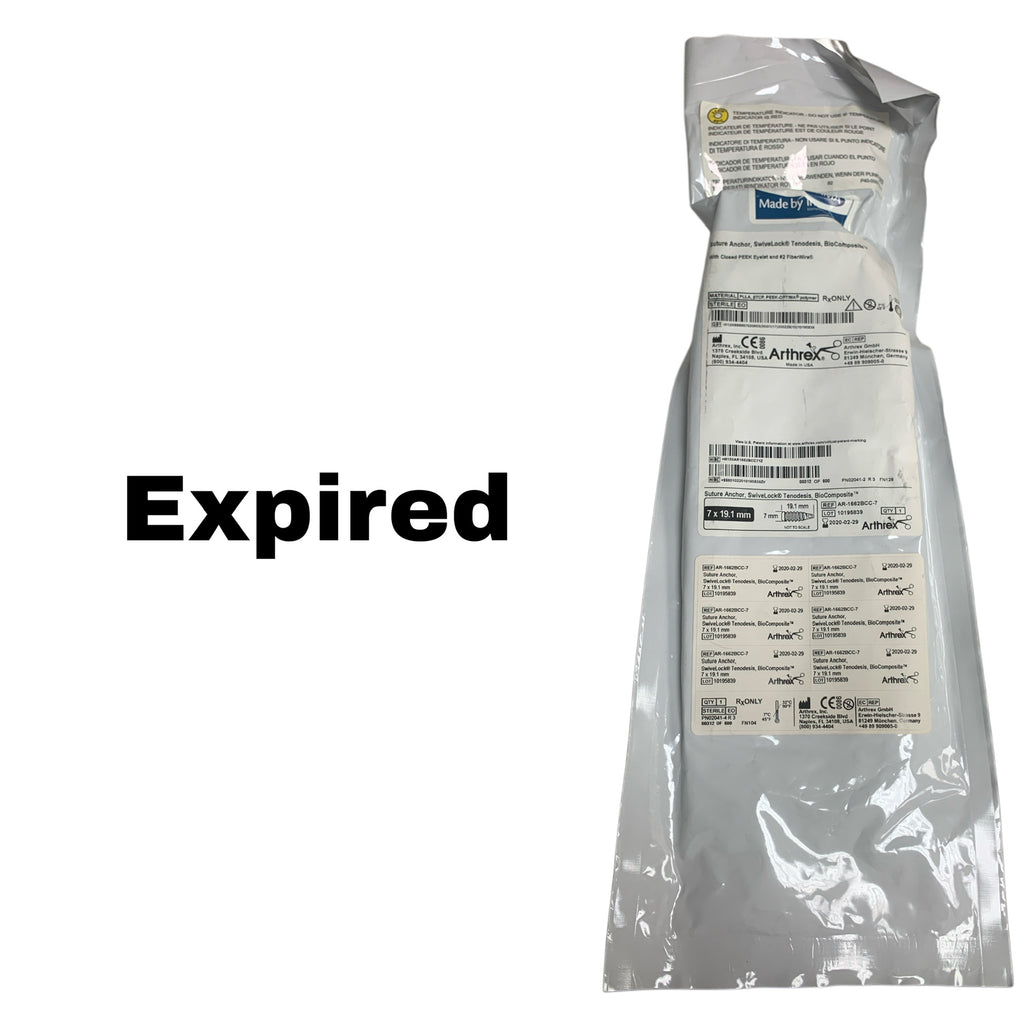 ARTHREX AR-1662BCC-7 BioComposite SwiveLock Tenodesis Suture Anchor 7x19.1mm, EXP 2020-02