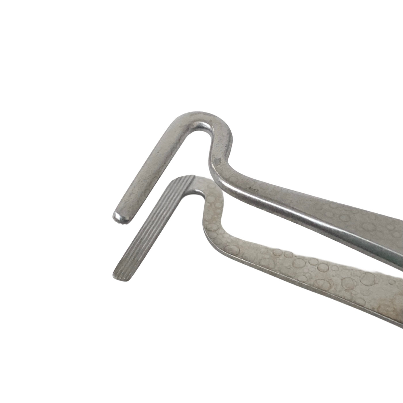 AMBLER REF 2329E Berke ptosis clamp forceps 3 7/8''with slide lock, curved around shafts, 20.0mm jaws with longitudinal serrations