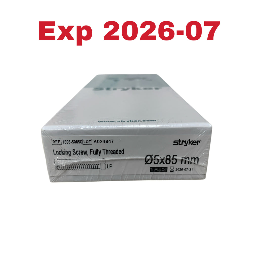 STRYKER 1896-5085S Locking Screw Fully Threaded 5x85 mm Exp 2026 07