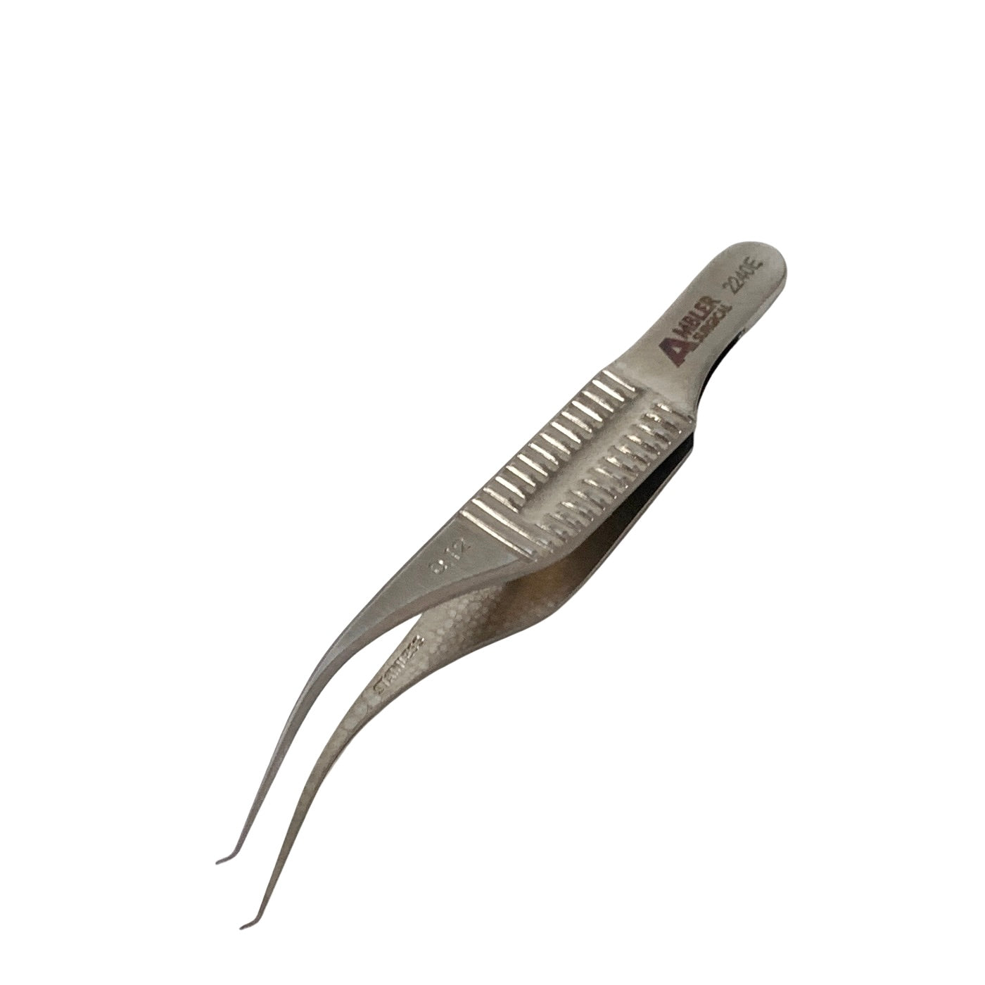 AMBLER REF 2240E Troutman-Barraquer colibri corneal forceps 2 7/8'',0.12mm 1x2 teeth set at 45º, flat handle