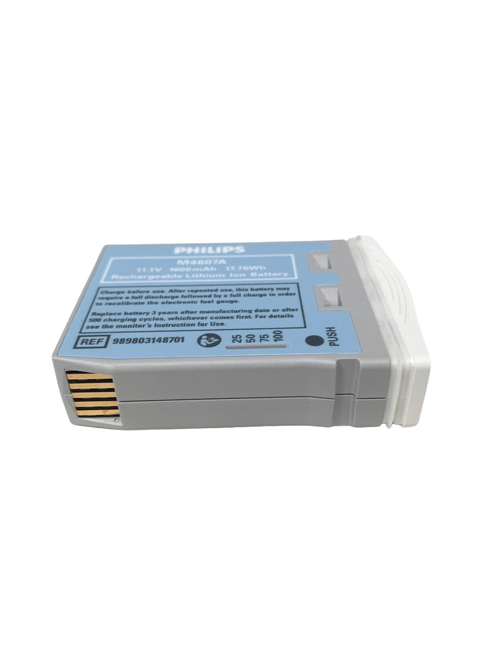 PHILIPS REF M4607A 11.1V 1600 mAh 17.76Wh Rechargeable Lithium Ion Battery - NEW Open