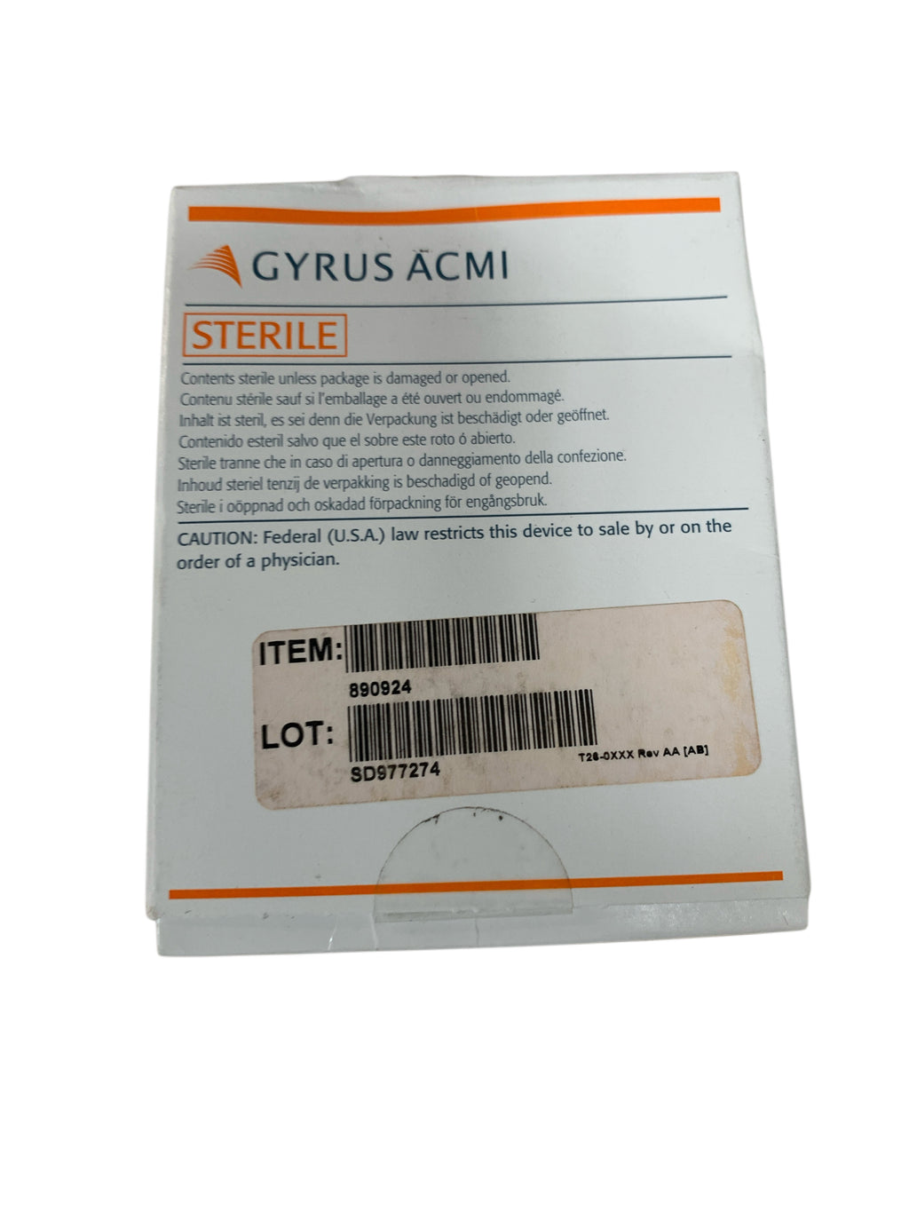 GYRUS ACMI 890924 Septal Button Silicone Exp.2026/01