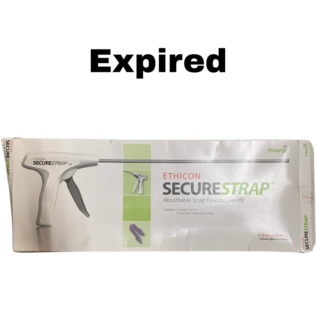 ETHICON STRAP25 Securestrap Absorbable Strap Fixation Device 25 Synthetic Absorbable Straps EXP 2021 06