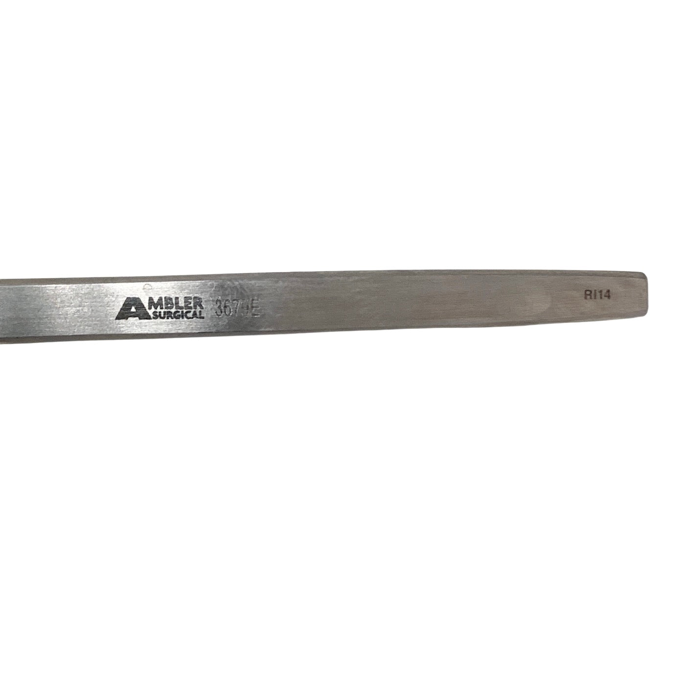 AMBLER REF 3679E Gass retinal detachment hook 5 5/8'',flattened 13.0mm Graefe-type hook end with 1.5mm oval hole, flat handle