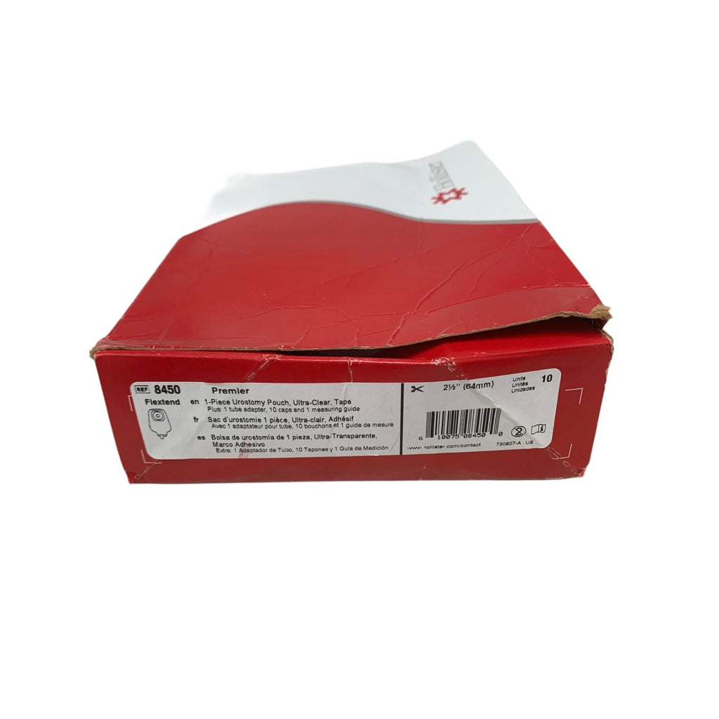 HOLLISTER REF 8450, PREMIER 1 PIECE UROSTOMY POUCH, ULTRA CLEAR