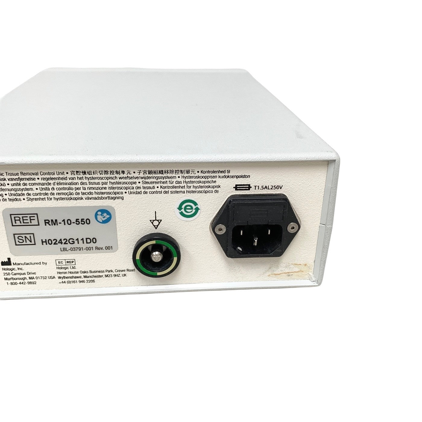 Hologic REF RM-10-550, HYSTEROSCOPIC TISSUE REMOVAL CONTROL UNIT