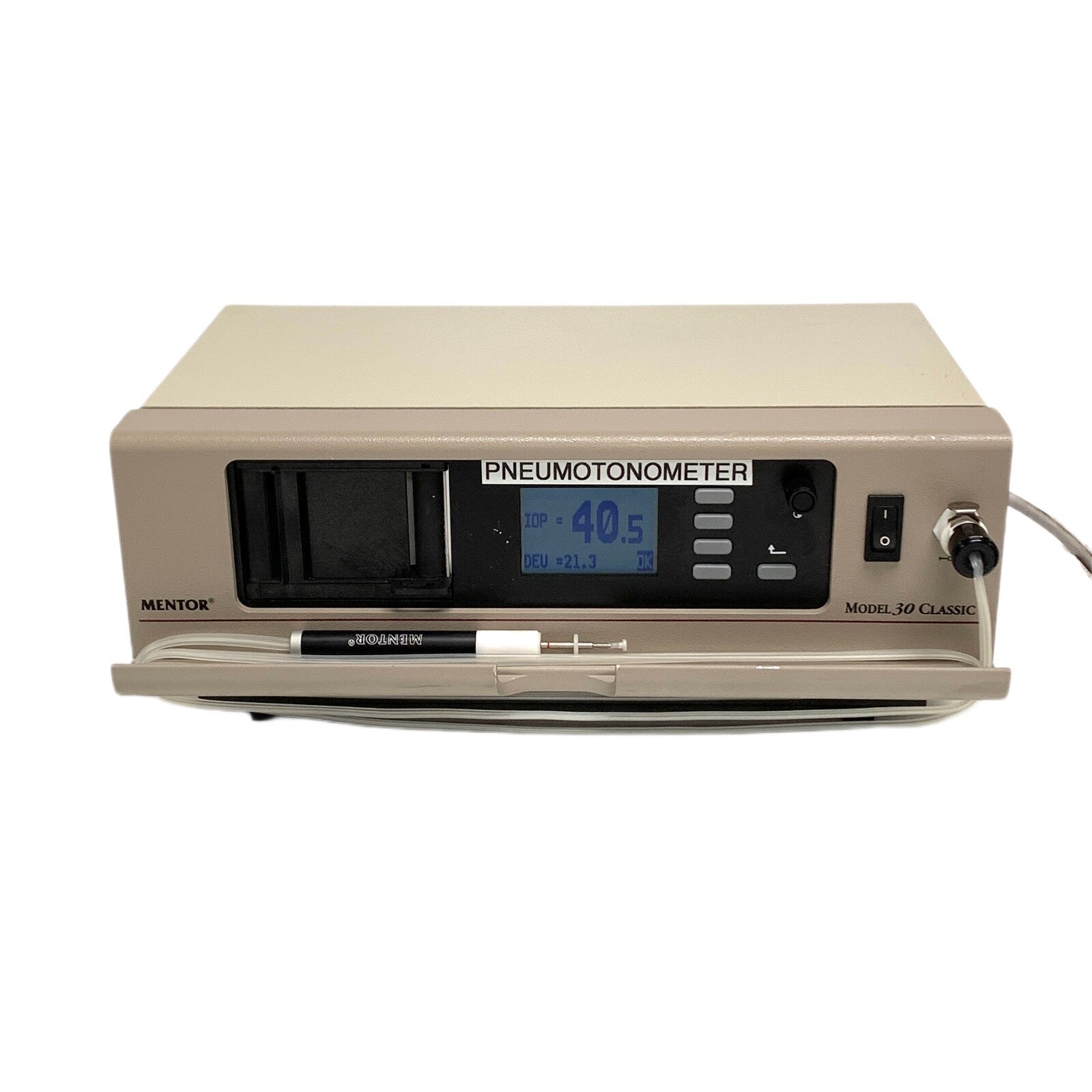 Mentor Model 23-2340, Model 30 Classic Pneumatonometer, w/ probe