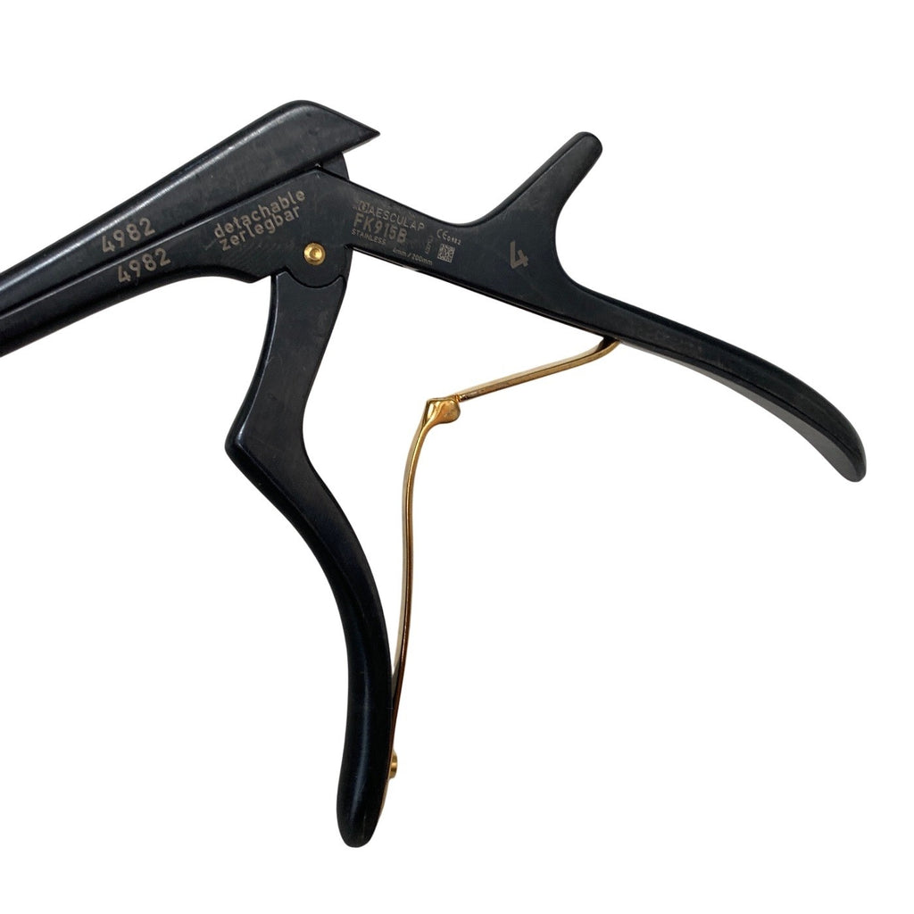 Aesculap FK915B Kerrison Bone Punch 4mm 130 Deg Upward Noir Detachable Rongeur