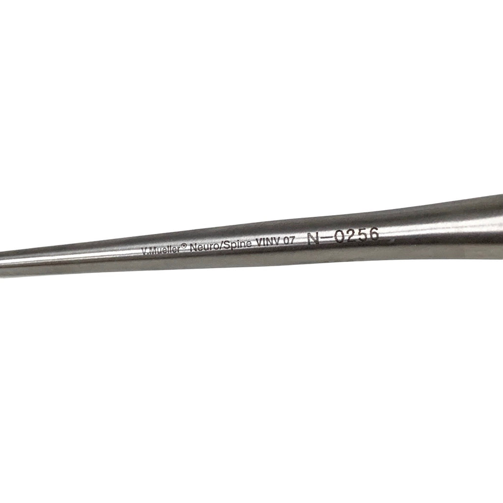 V. Mueller REF N-0256, BRUN CURETTE ANGLED, SIZE 3-0 OVERALL LENGTH 9" (23CM)