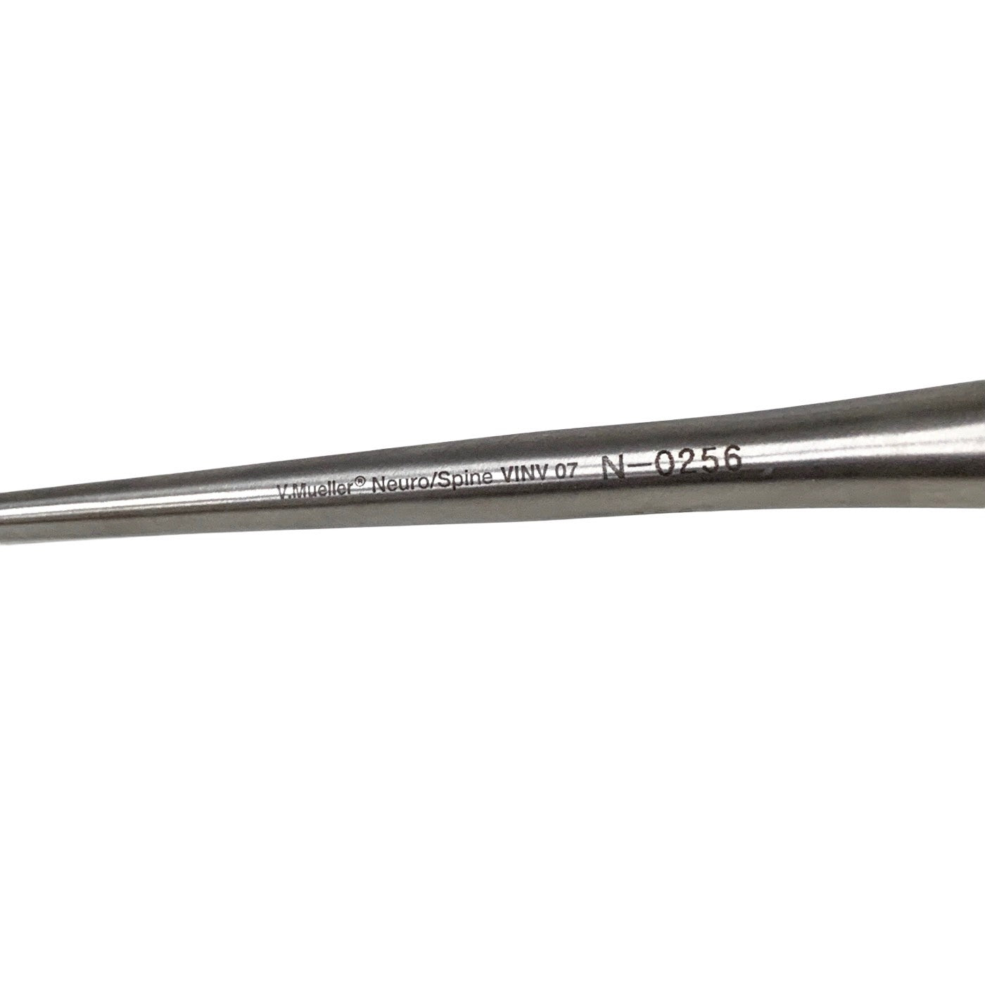 V. Mueller REF N-0256, BRUN CURETTE ANGLED, SIZE 3-0 OVERALL LENGTH 9" (23CM)