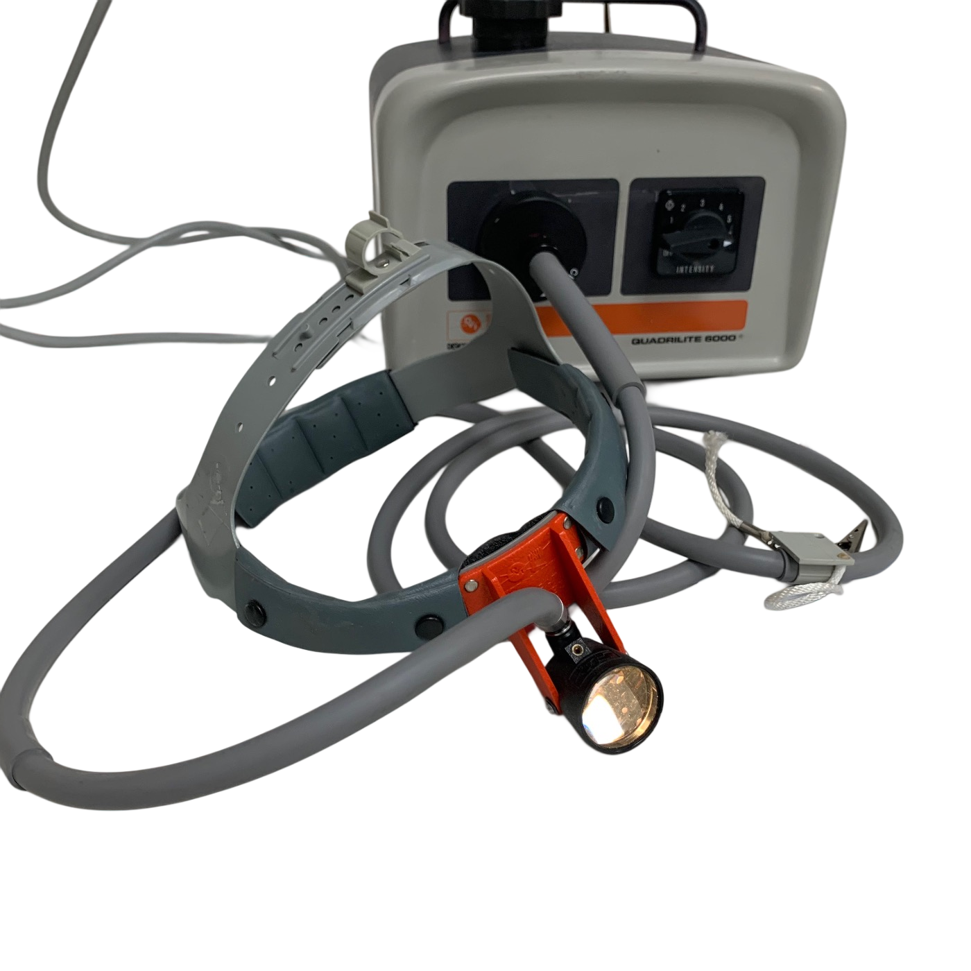QUADRILITE 6000 FIBER OPTIC LIGHT SOURCE WITH HEADLIGHT AND CABLE