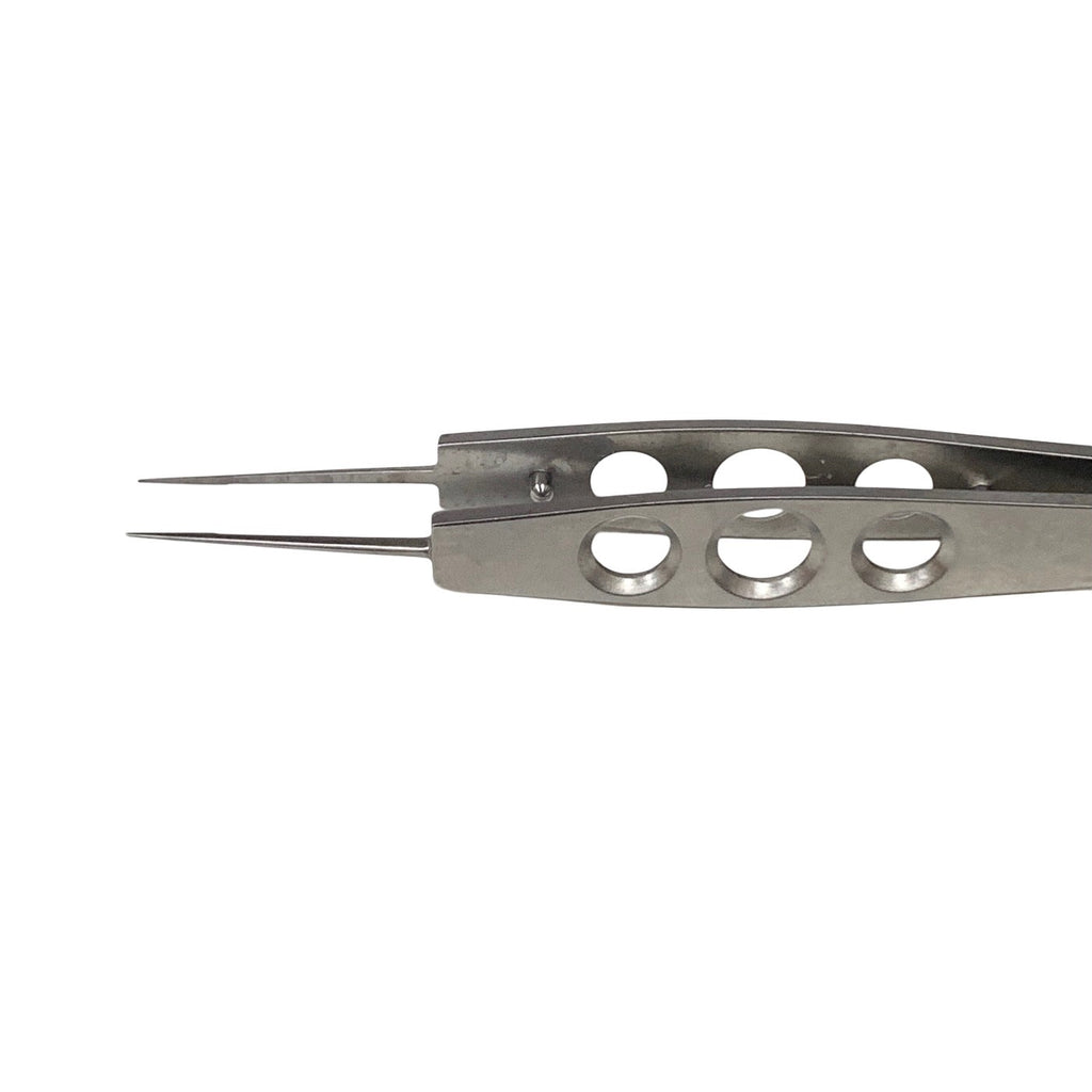 Ambler Surgical 9641E Jaffe Tying Forceps 4in Straight Smooth 3-Hole Handle