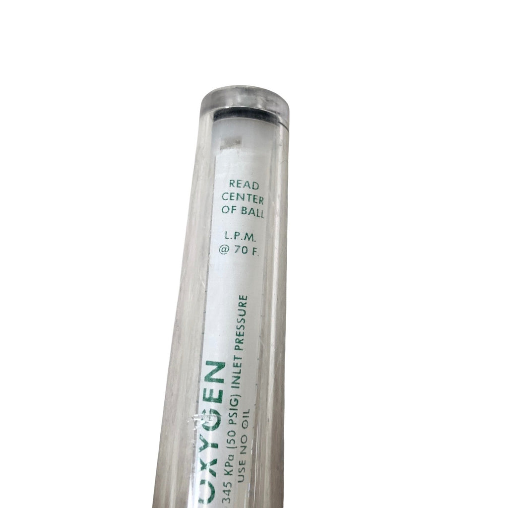 Western Medica 0-15 LPM Oxygen Flowmeter 1/8" NPT Medical Gas Flow Meter O2 Unit