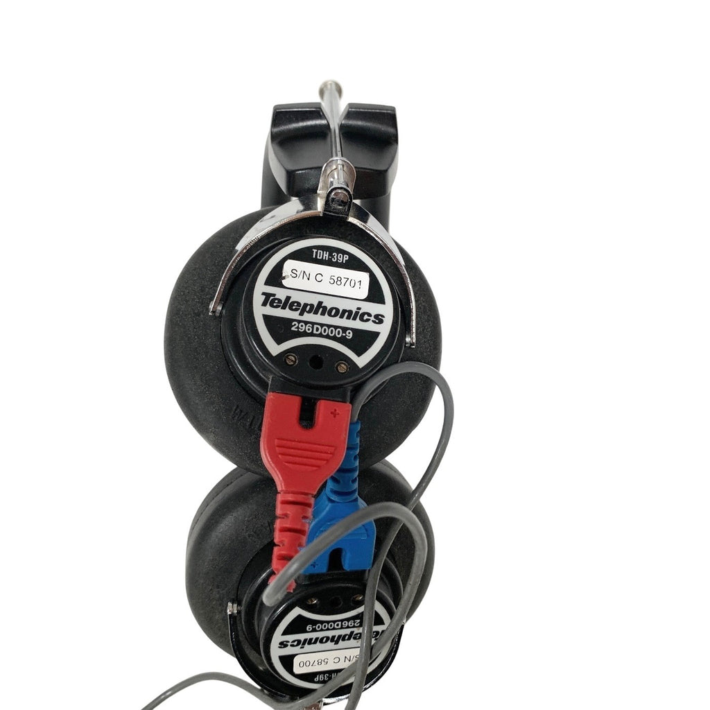 TELEPHONICS REF TDH-39P,  296D000-9 Audiometric Headset with HEADBAND