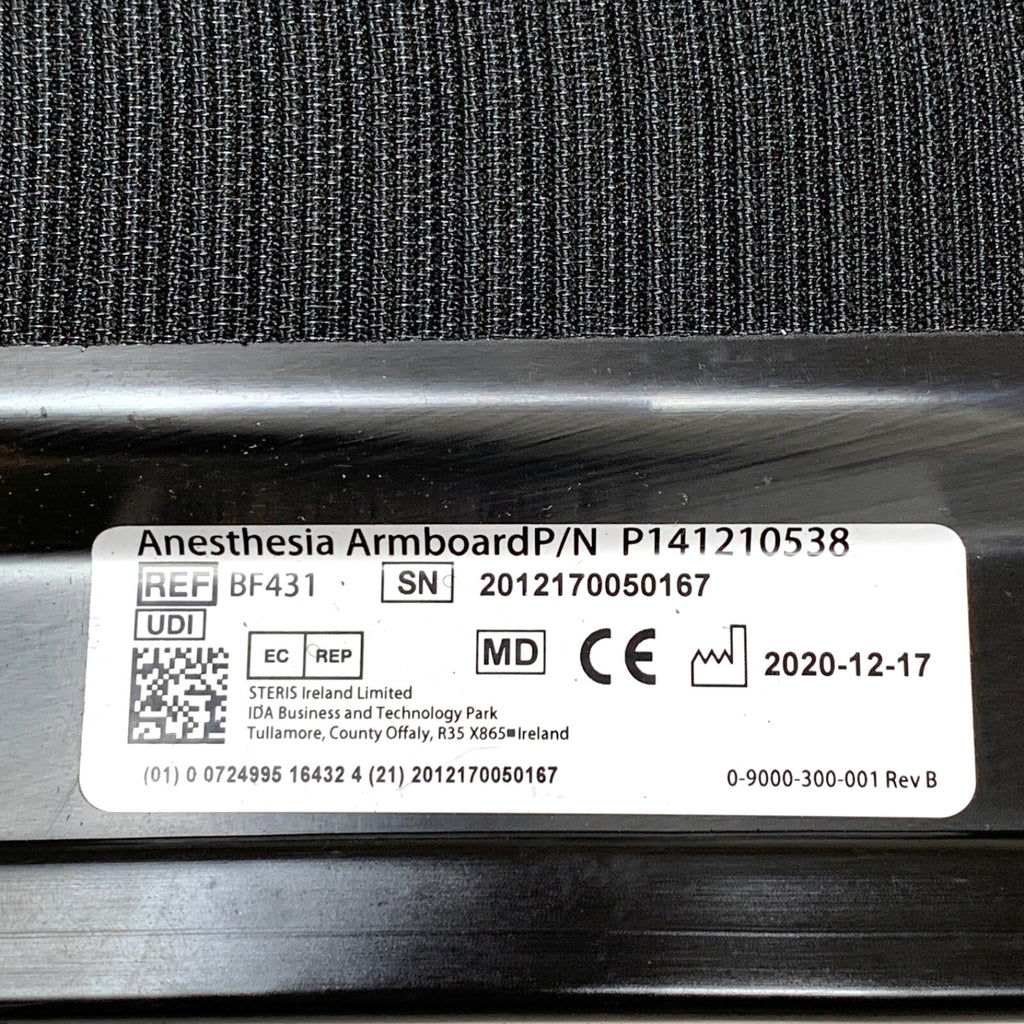 Steris REF BF431, Amsco Anesthesia Armboard, P/N P141210538