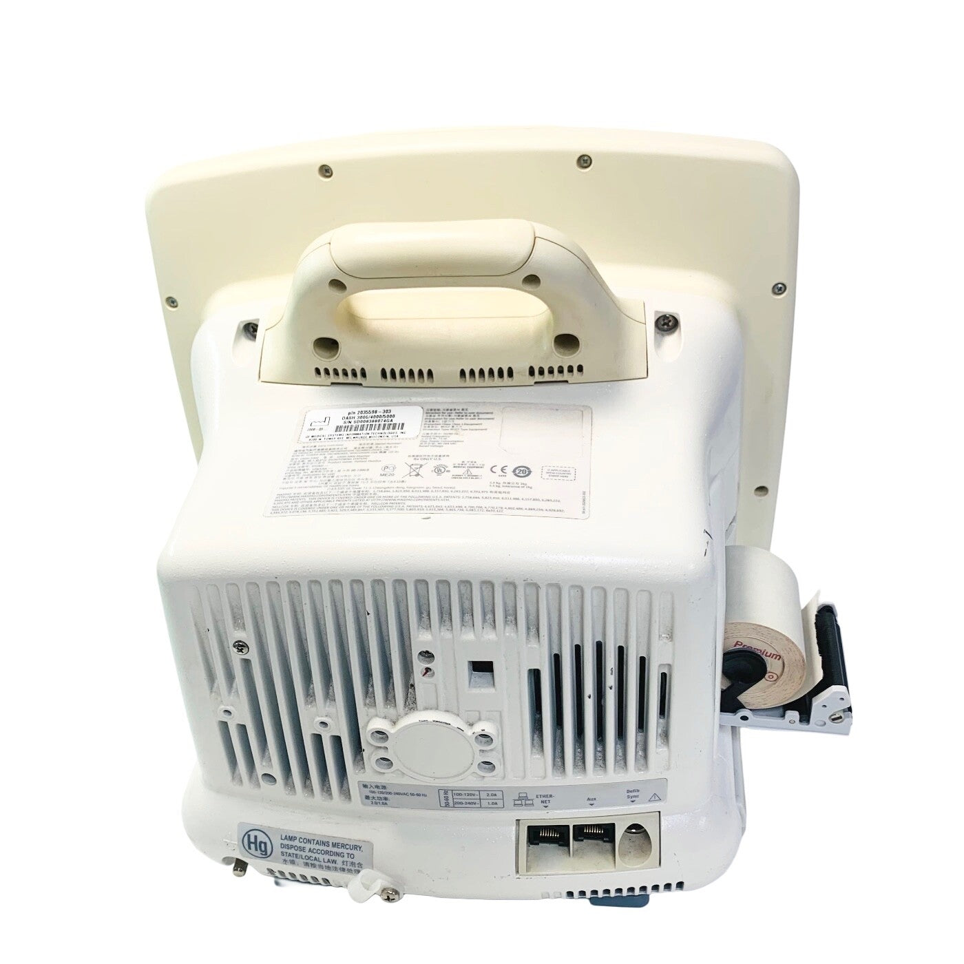 GE Dash 5000 Patient Monitor w/ ECG, SpO2, NBP, Co2,Temp, and Printer