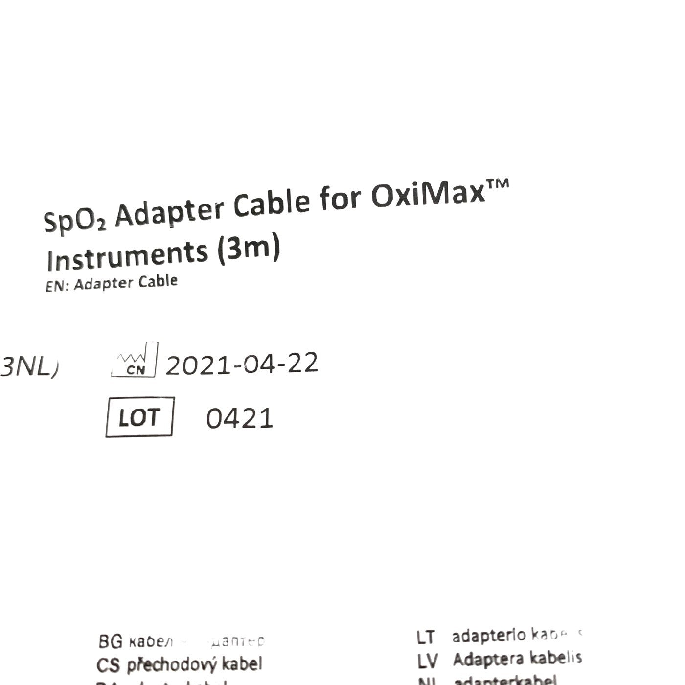 PHILIPS REF M1943NL, SPO2 ADAPTER CABLE